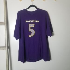 NFL TEAM APPAREL MEN'S BALTIMORE RAVENS FLACCO SHIRT SIZE 2XL